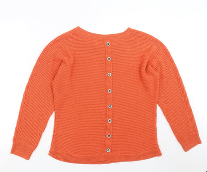 Venus Womens Orange  Knit Pullover Jumper Size XL