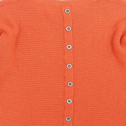 Venus Womens Orange  Knit Pullover Jumper Size XL