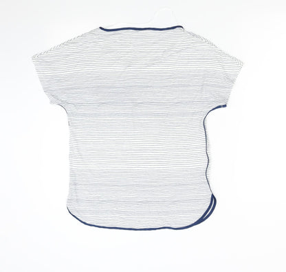 F&F Womens Multicoloured Striped  Basic T-Shirt Size 8