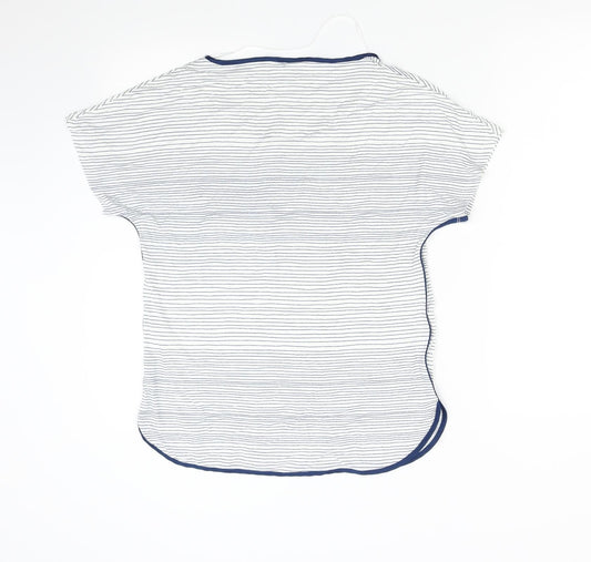 F&F Womens Multicoloured Striped  Basic T-Shirt Size 8