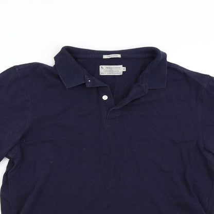 TU Mens Blue    Polo Size M