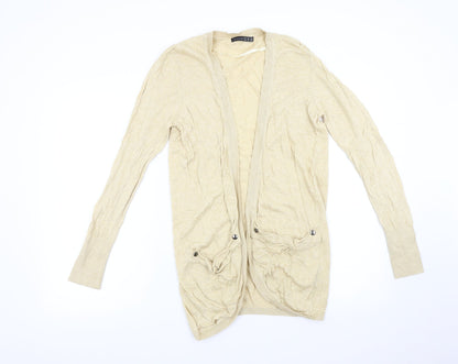 Primark Womens Beige  Knit Cardigan Jumper Size 14