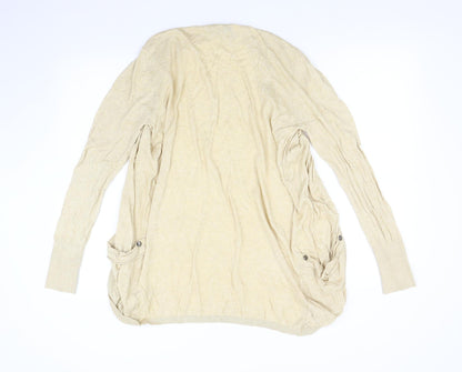 Primark Womens Beige  Knit Cardigan Jumper Size 14