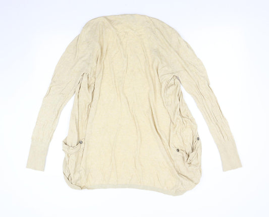 Primark Womens Beige  Knit Cardigan Jumper Size 14