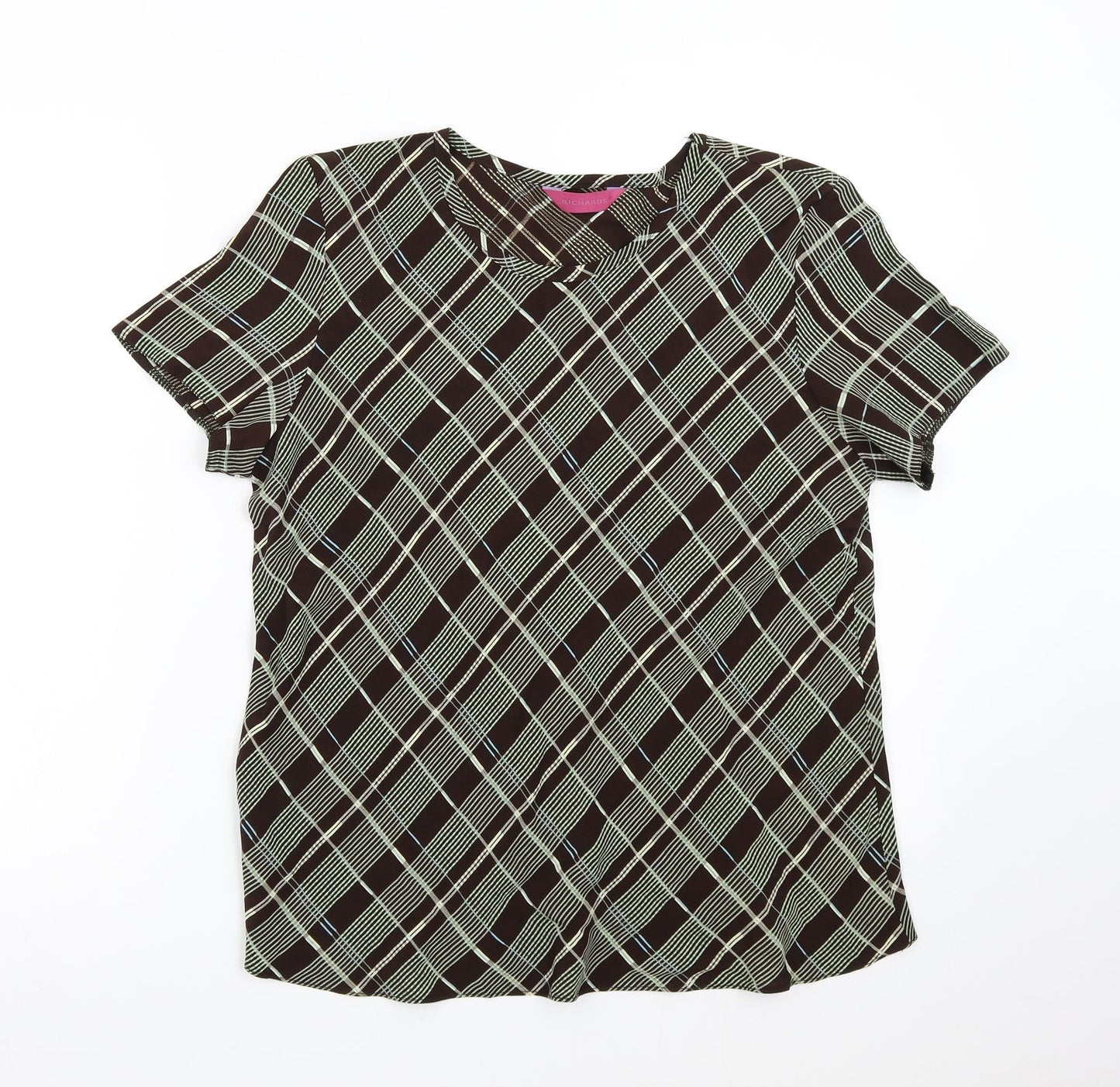 Womens UK Size 16 Richards Brown Basic Blouse