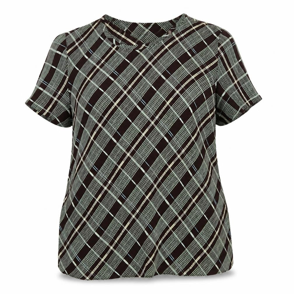 Womens UK Size 16 Richards Brown Basic Blouse