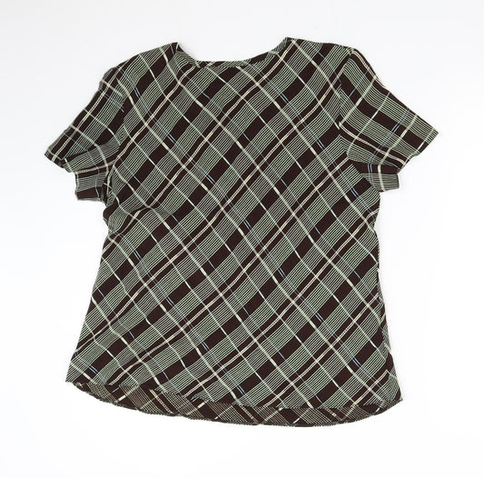 Womens UK Size 16 Richards Brown Basic Blouse