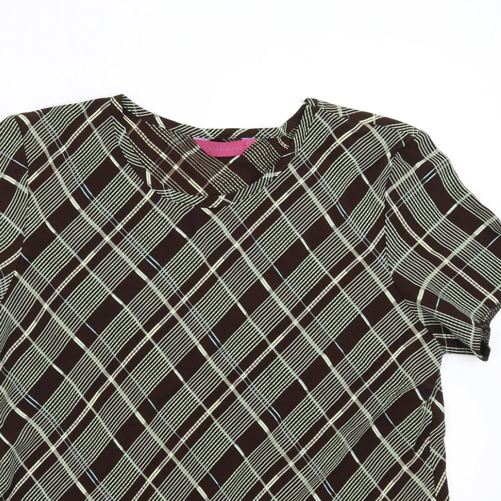 Womens UK Size 16 Richards Brown Basic Blouse