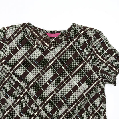 Womens UK Size 16 Richards Brown Basic Blouse
