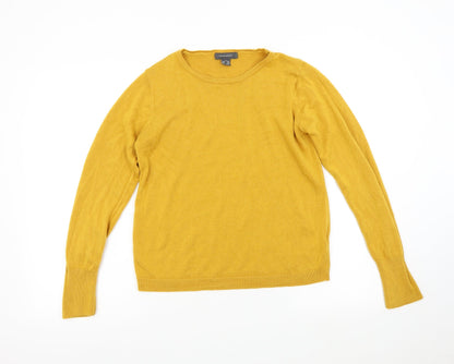Primark Womens Yellow  Knit Pullover Jumper Size M
