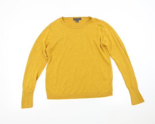 Primark Womens Yellow  Knit Pullover Jumper Size M
