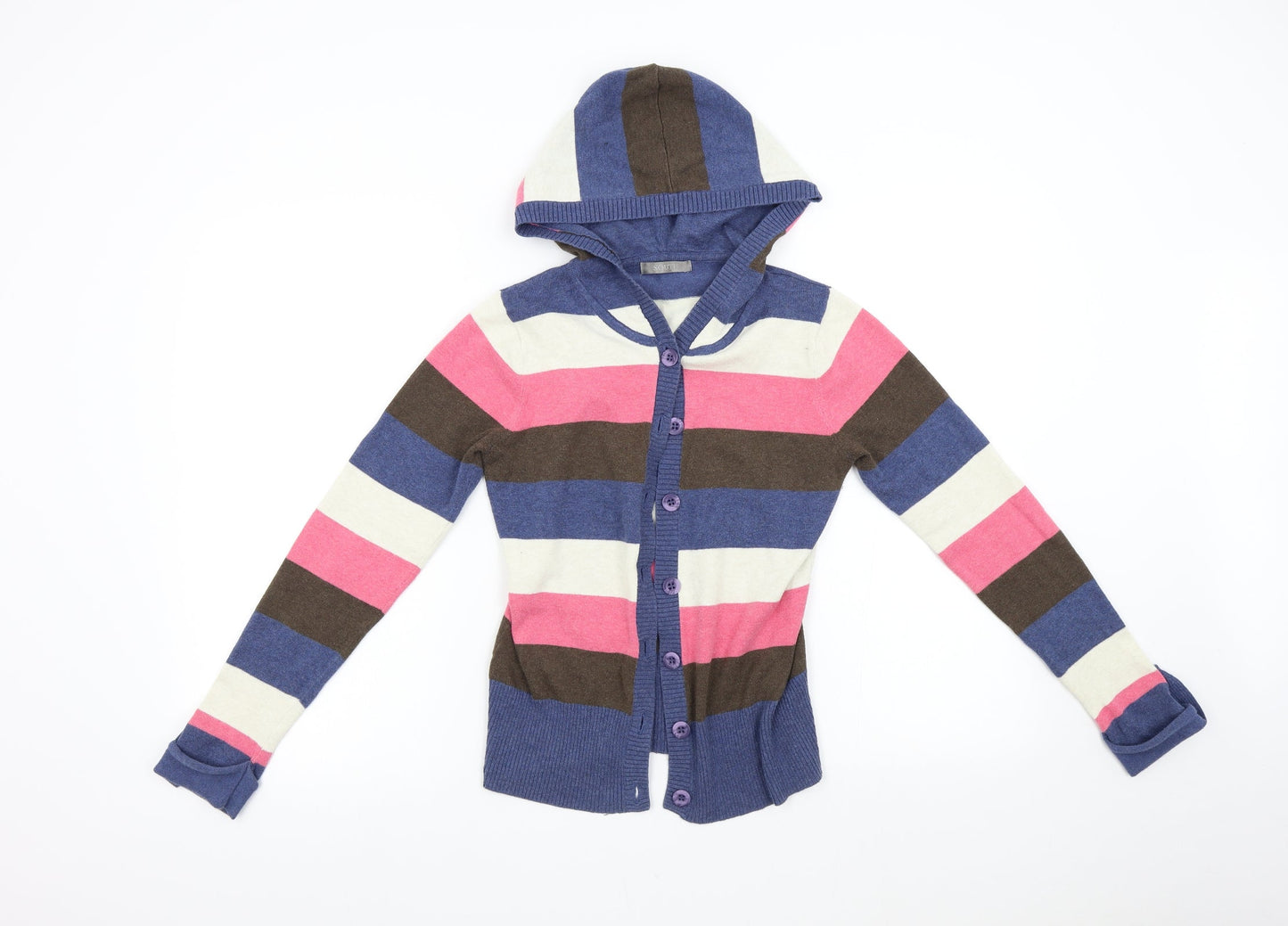 Womens UK Size 8 South Multicoloured Cardigan Jumper