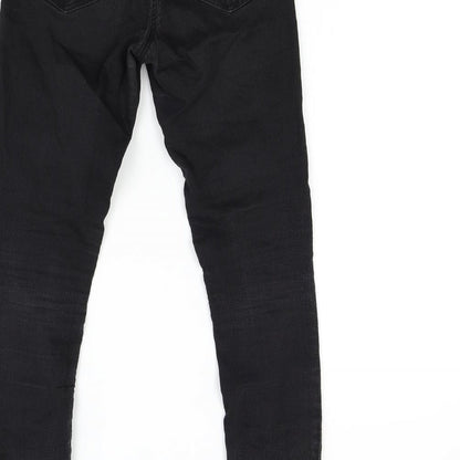 TU Womens Black  Denim Skinny Jeans Size 8 L29 in