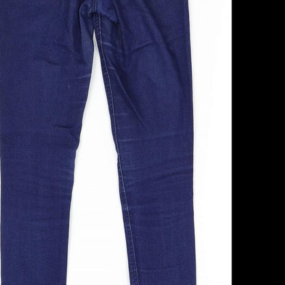 Avenue Womens Blue  Denim Skinny Jeans Size 8 L27 in