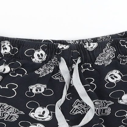 Disney Womens Black   Sweat Shorts Size 6 - Mickey Mouse