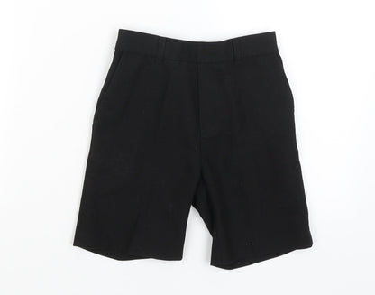George Boys Black   Bermuda Shorts Size 6-7 Years