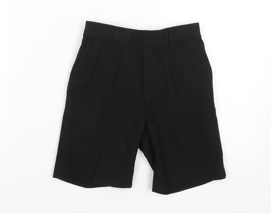 George Boys Black   Bermuda Shorts Size 6-7 Years