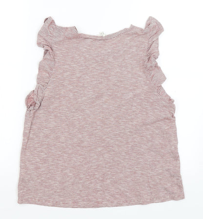 Womens UK Size 14 River Island Red Basic Tank