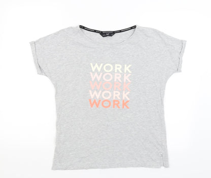 F&F Womens Grey   Basic T-Shirt Size S