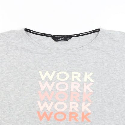 F&F Womens Grey   Basic T-Shirt Size S