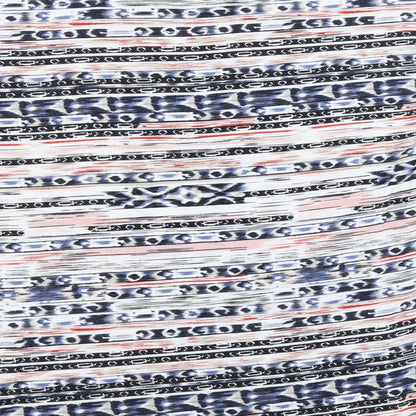 Fransa Womens White Striped  Basic T-Shirt Size XS