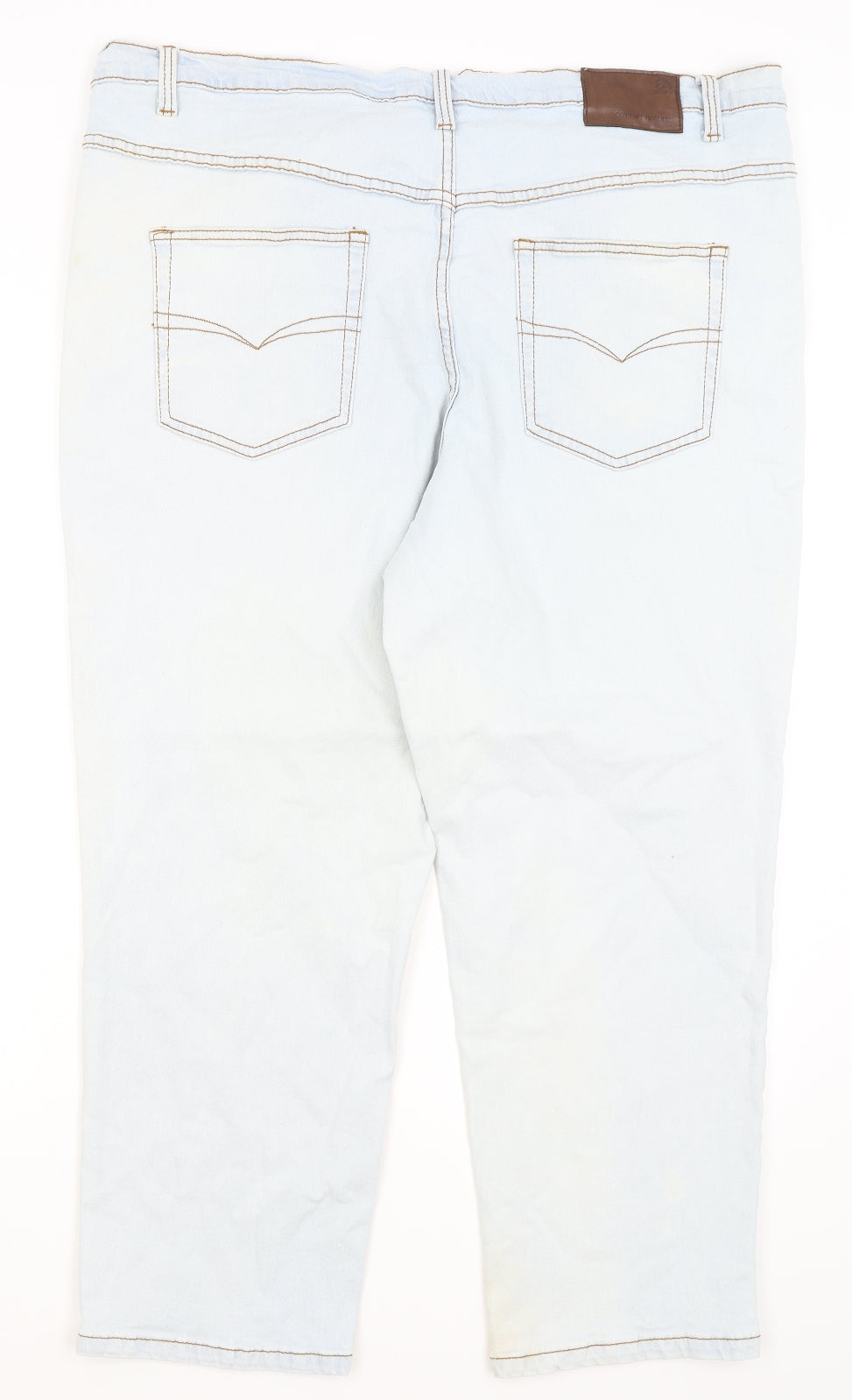 Cotton Traders Womens Blue   Straight Jeans Size 44 L27 in