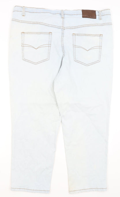 Cotton Traders Womens Blue   Straight Jeans Size 44 L27 in