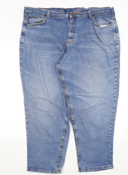 Cotton Traders Womens Blue   Straight Jeans Size 44 L26 in