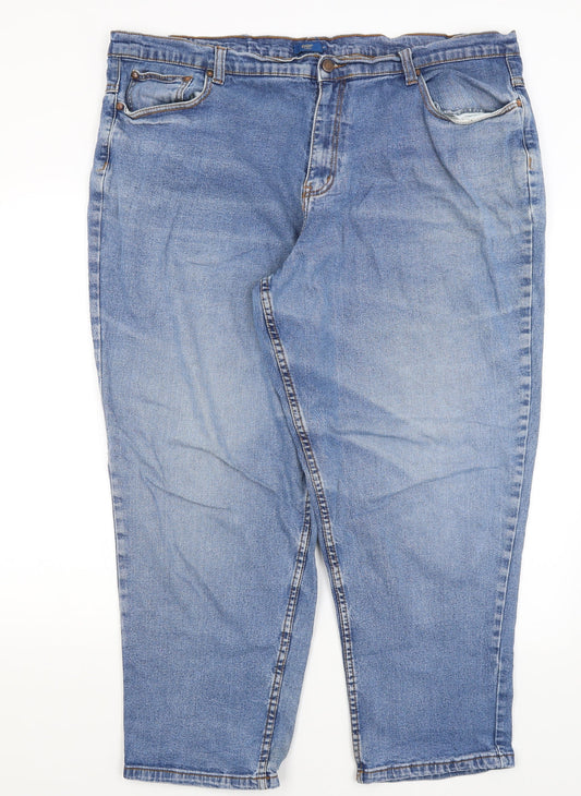 Cotton Traders Womens Blue   Straight Jeans Size 44 L26 in