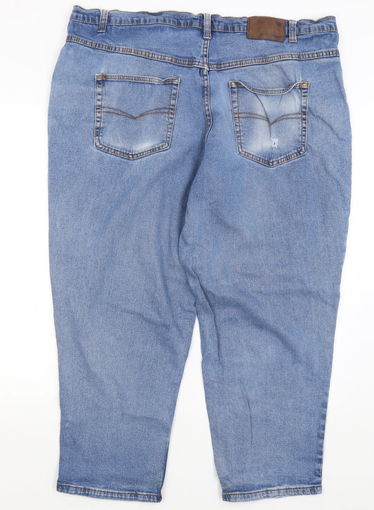Cotton Traders Womens Blue   Straight Jeans Size 44 L26 in