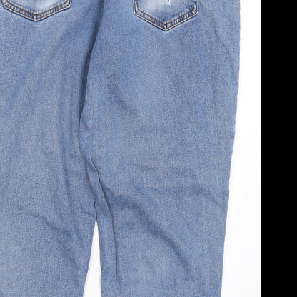 Cotton Traders Womens Blue   Straight Jeans Size 44 L26 in