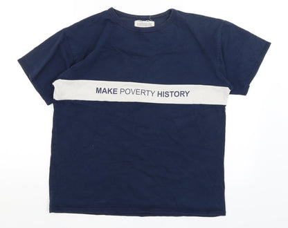 Sandbag Mens Blue    T-Shirt Size L