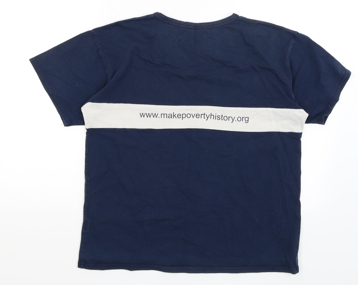Sandbag Mens Blue    T-Shirt Size L
