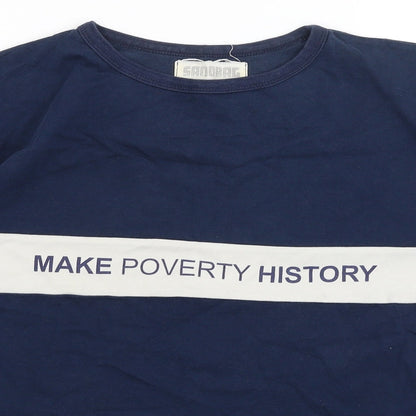 Sandbag Mens Blue    T-Shirt Size L