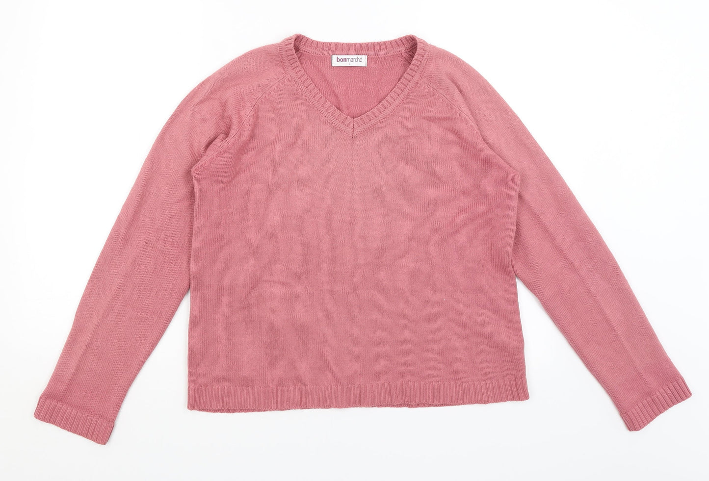 Womens UK Size S Bonmarche Pink Pullover Jumper