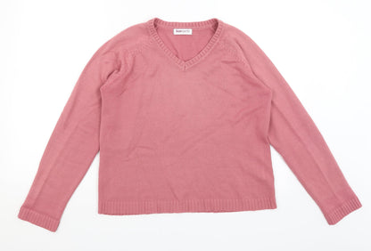 Womens UK Size S Bonmarche Pink Pullover Jumper
