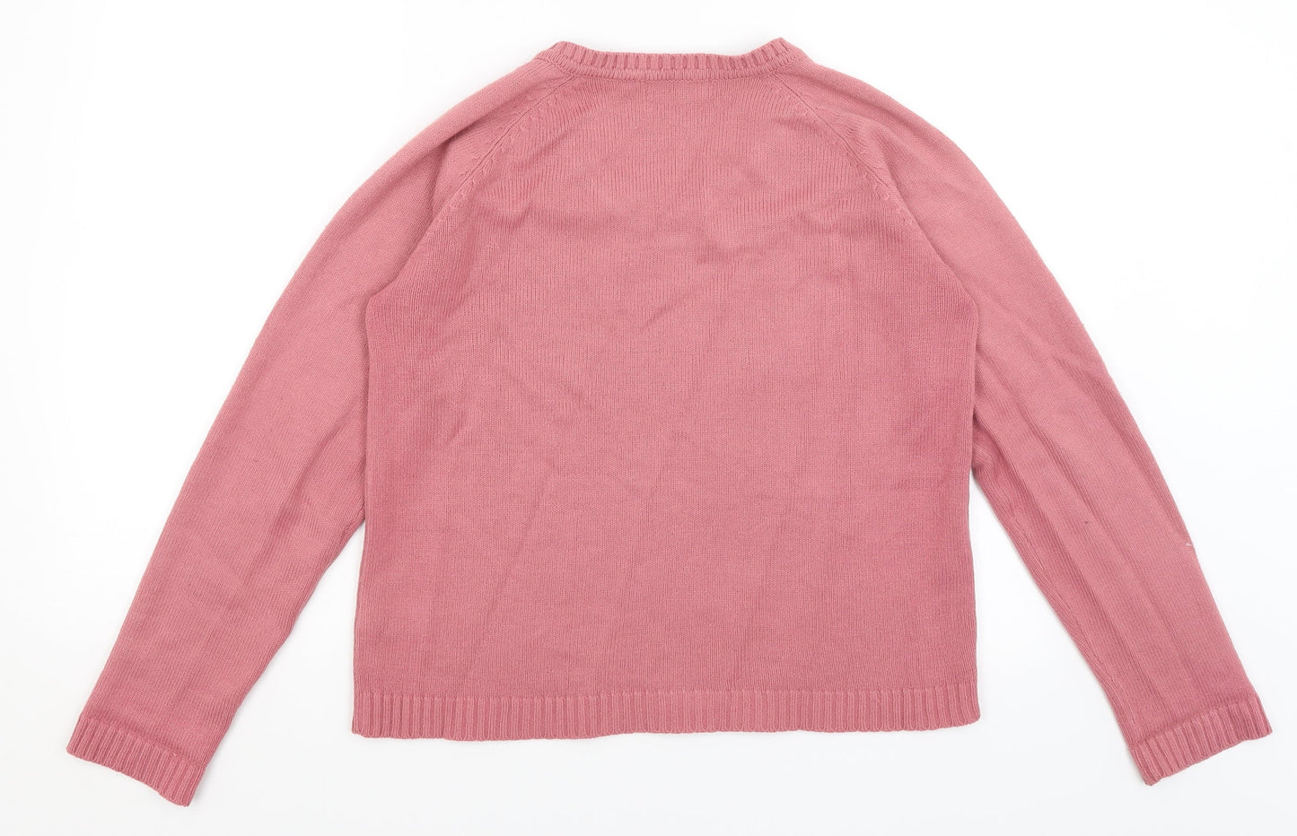 Womens UK Size S Bonmarche Pink Pullover Jumper