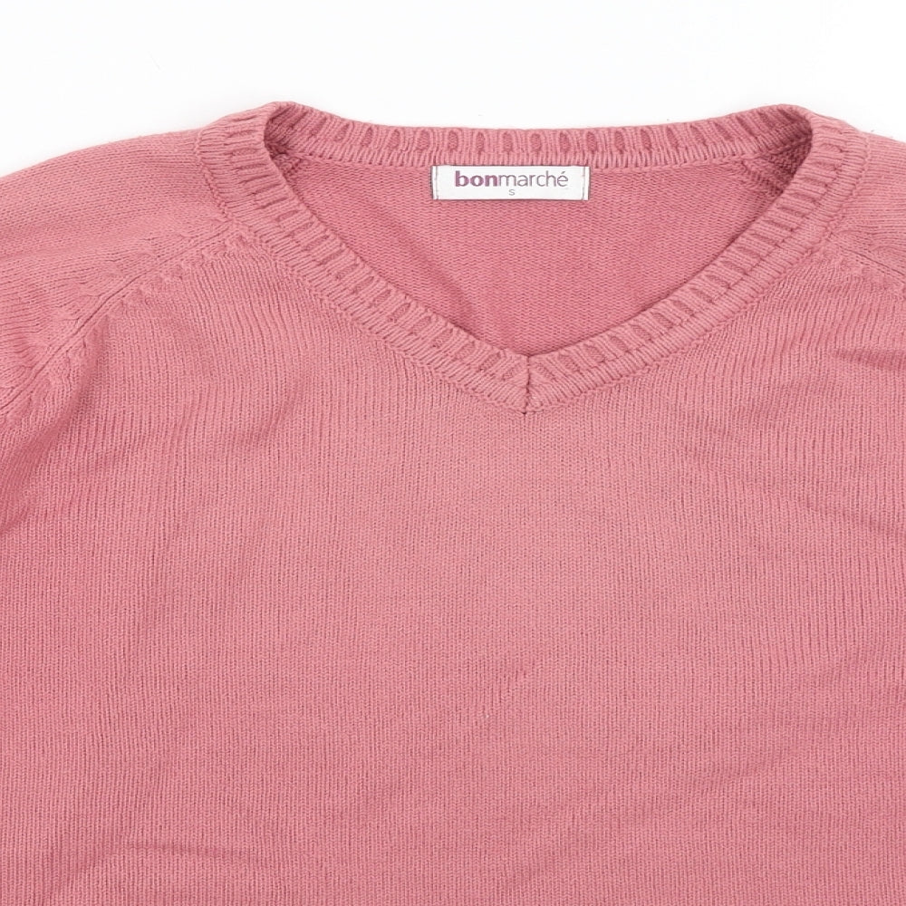 Womens UK Size S Bonmarche Pink Pullover Jumper