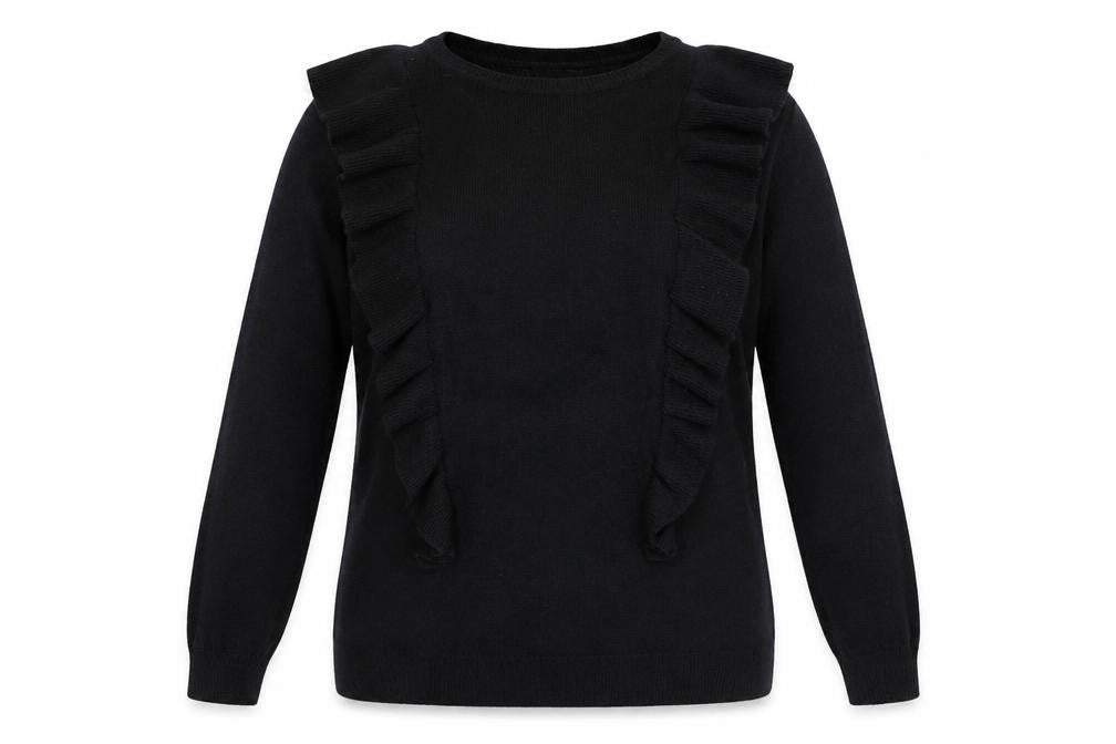 Womens UK Size 16 Preworn Black Pullover Jumper