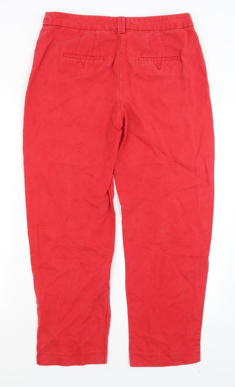 Womens UK Size 10 M&S Regular Fit  Red Trousers