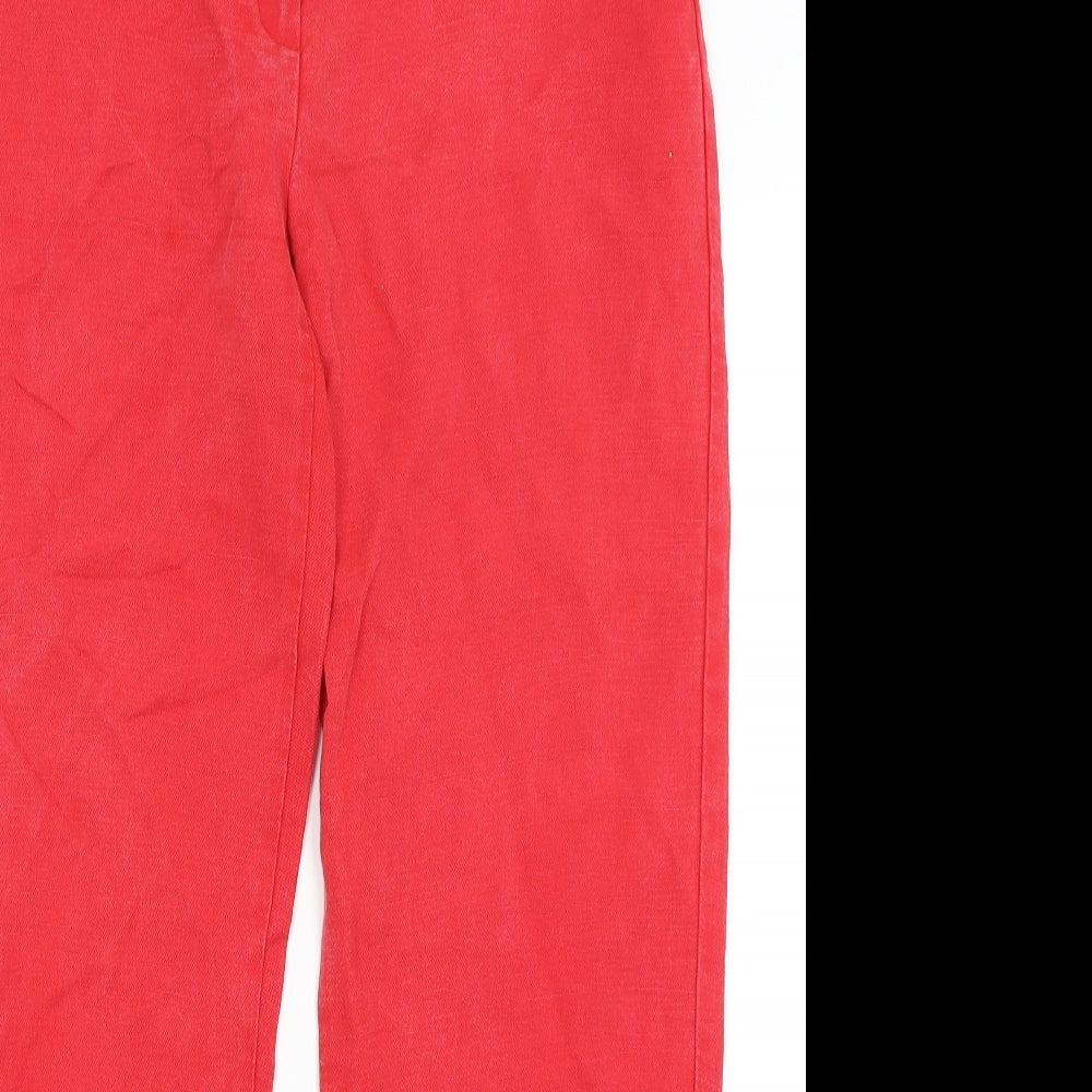 Womens UK Size 10 M&S Regular Fit  Red Trousers