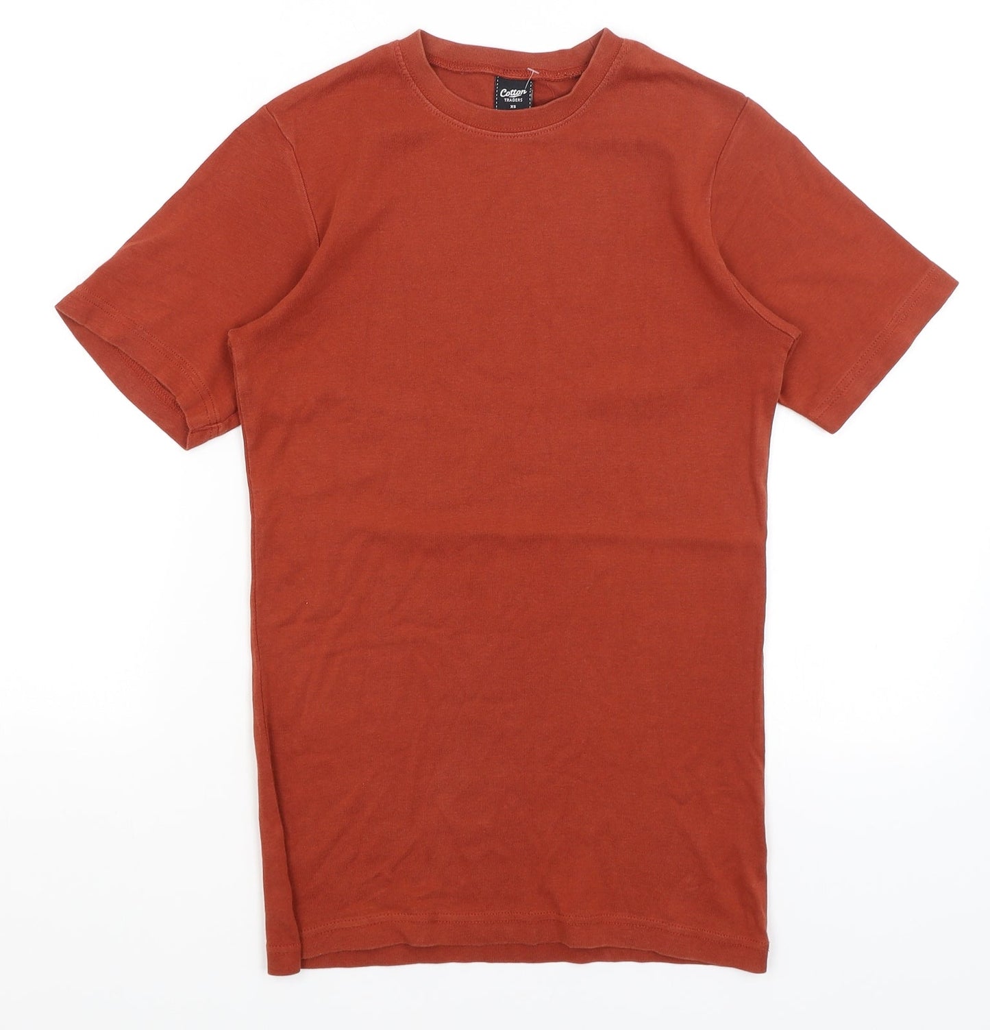 Mens UK Size XS Cotton Traders Brown  T-Shirt