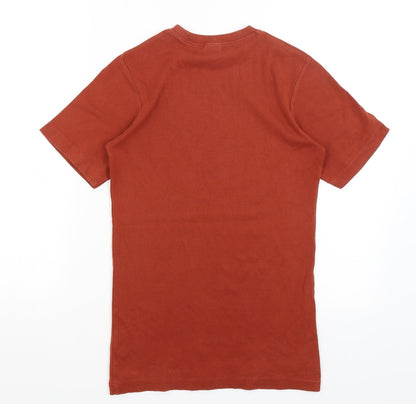 Mens UK Size XS Cotton Traders Brown  T-Shirt