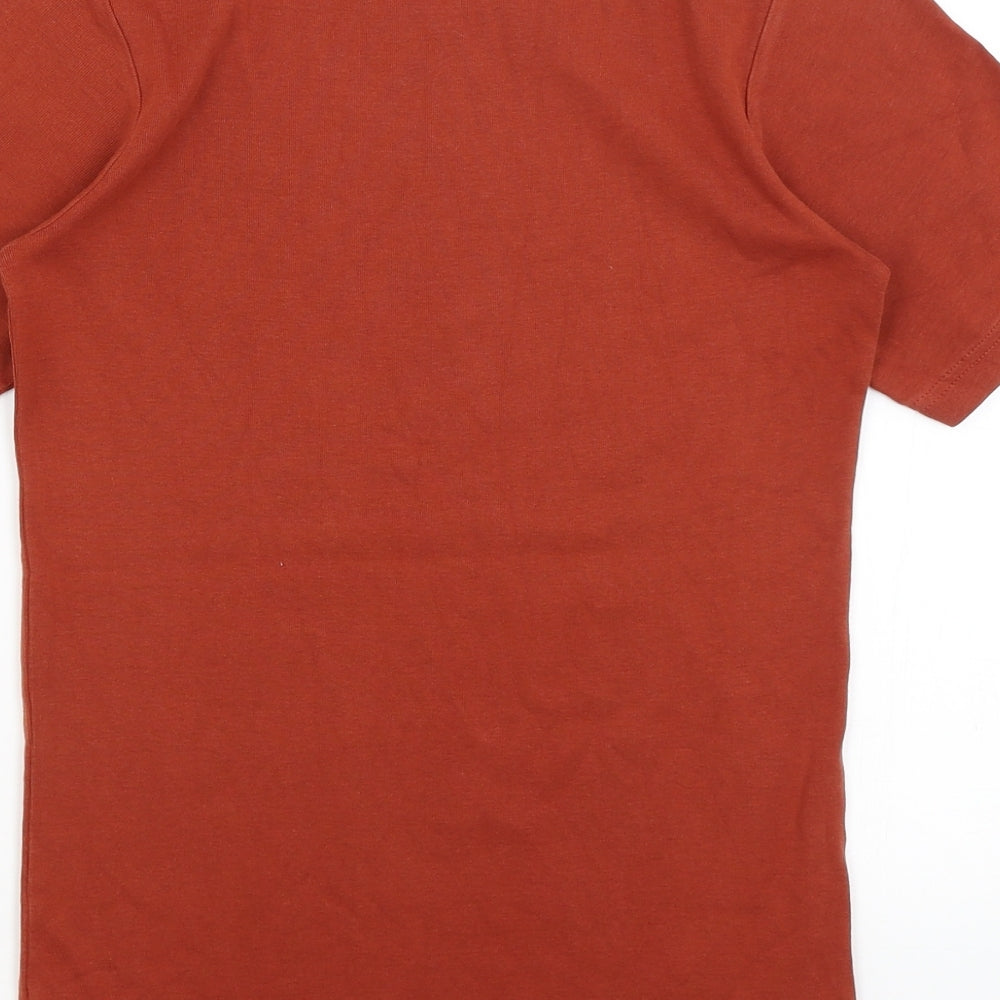 Mens UK Size XS Cotton Traders Brown  T-Shirt