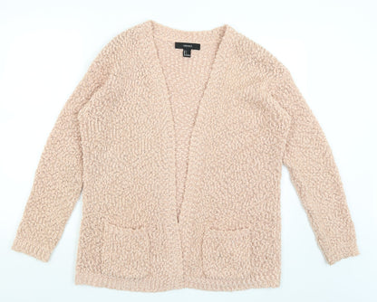 FOREVER 21 Womens Pink   Cardigan Jumper Size L