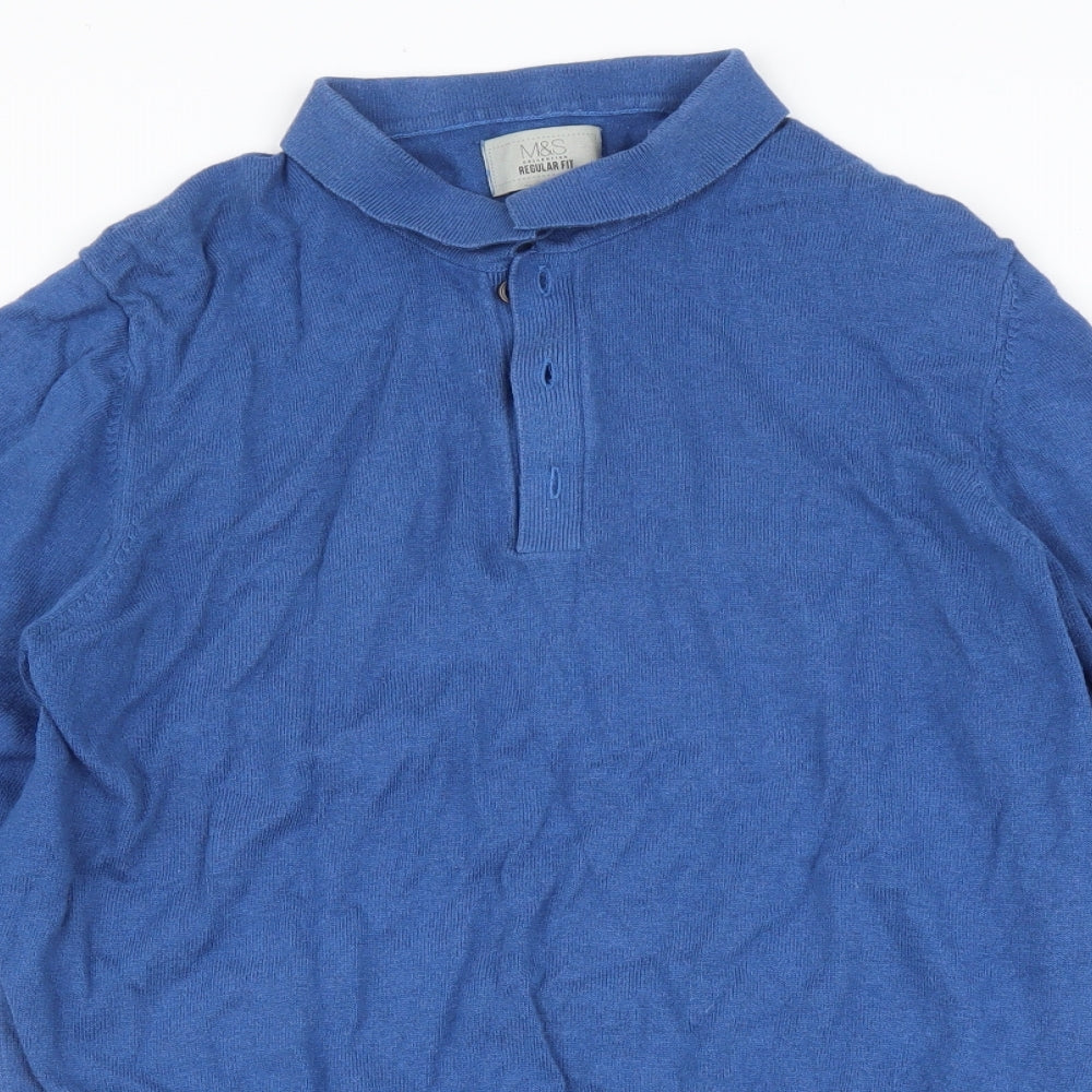 Marks and Spencer Mens Black   Pullover Jumper Size S