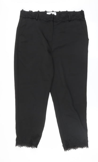 Studio Mouthy Womens Black   Trousers  Size 12 L24 in