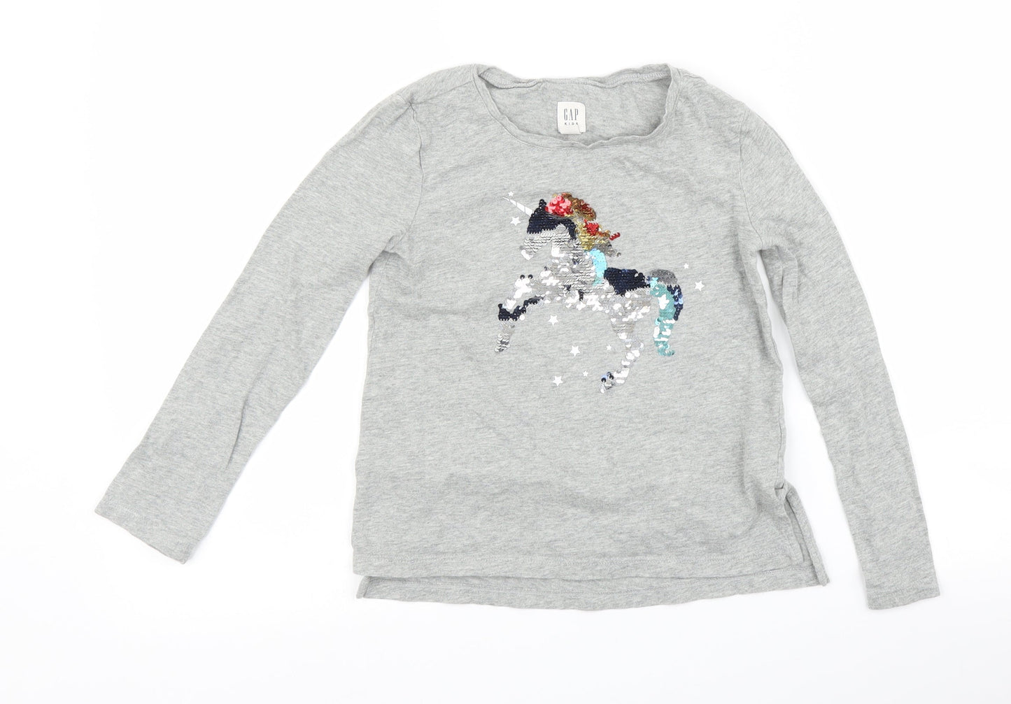 Gap Girls Grey   Basic T-Shirt Size S
