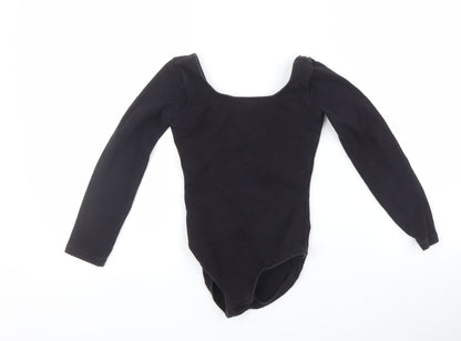 Bloch Girls Black   Basic T-Shirt Size 5-6 Years