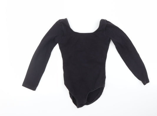Bloch Girls Black   Basic T-Shirt Size 5-6 Years